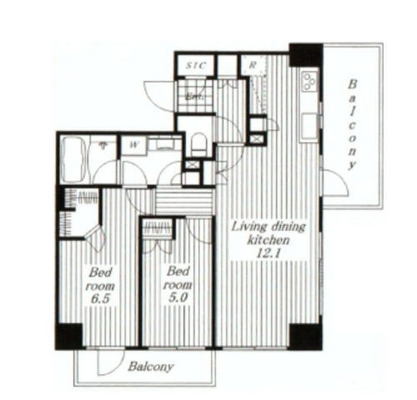 東京都足立区千住寿町 賃貸マンション 2LDK