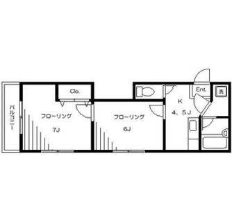 東京都足立区日ノ出町 賃貸マンション 2K